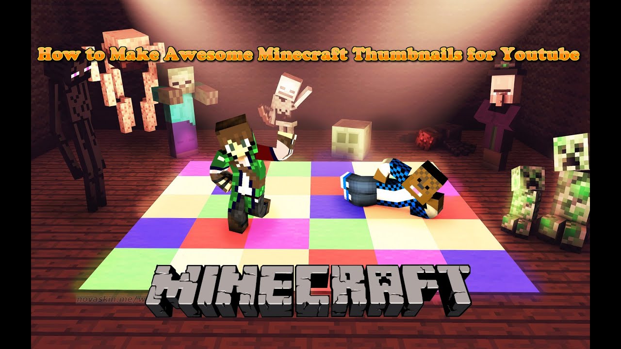 How to Make Awesome Minecraft Thumbnails for Youtube! - YouTube