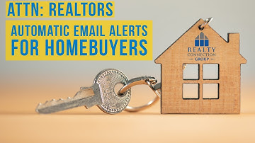 How to set up automatic email alerts for homebuyers via CRMLS