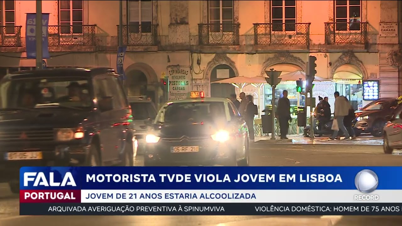 Motorista TVDE viola jovem em Lisboa