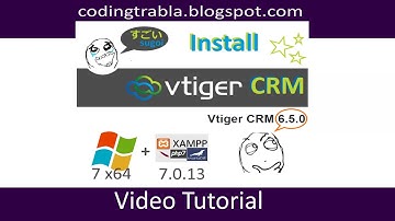Install vTiger CRM 6.5.0 on Windows 7 localhost ( XAMPP 7.0.13 with php7 ) byAO