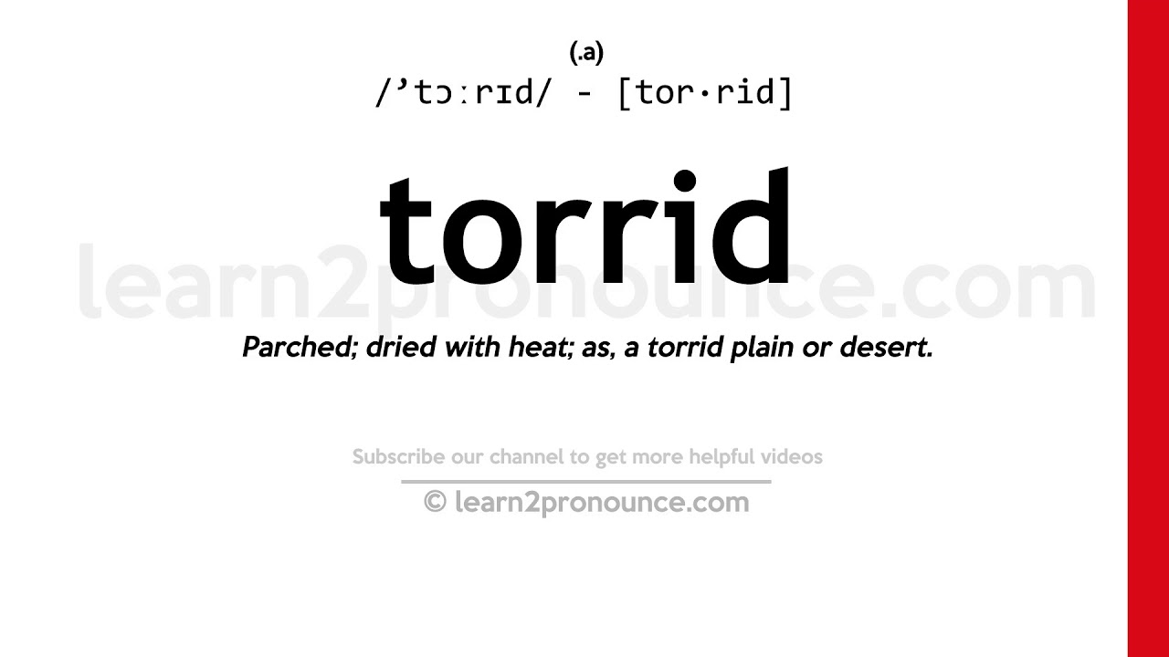 Meaning torrid What does