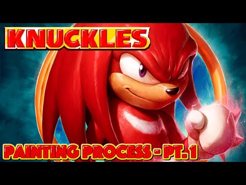 Knuckles painting process - pt. 1