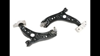 VW Passat B7 with DSG dq250 gearbox front both lower control arm (wishbone) replacement.