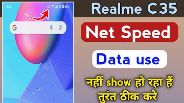 Realme c35 Me Data Speed Show Kaise Kare | How To Show Net Speed In Realme c35