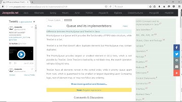 Difference between PriorityQueue and TreeSet in Java. | javapedia.net