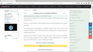 Difference between PriorityQueue and TreeSet in Java. | javapedia.net Profile