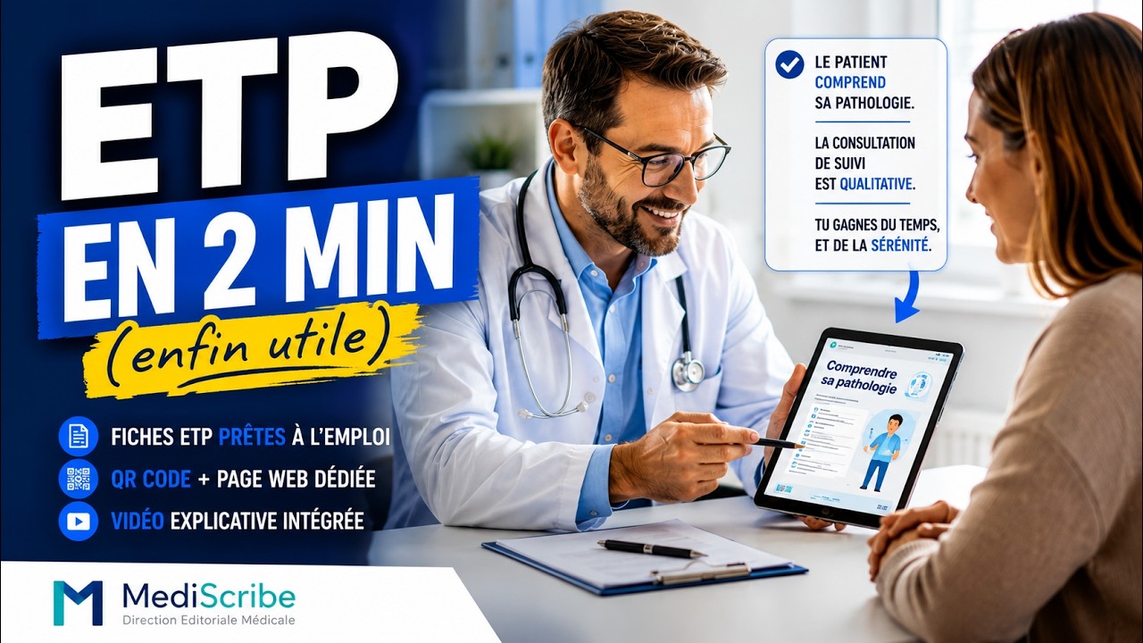 MediScribe : l'ETP que tu n'as jamais le temps de faire