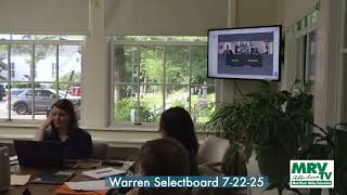 Warren Selectboard 7-22-25