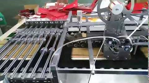 KQ# Double side tape applicator , Spray gluing + paste release paper for paper bag