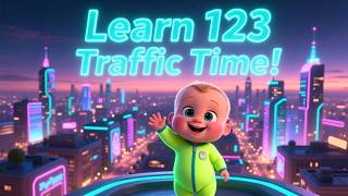 Learn 123 Traffic 🚦🔢🚗 | Fun Numbers &amp; Traffic Song for Kids | Preschool Educational Video