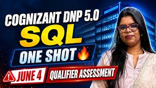 Cognizant SQL Questions 2026 | Digital Nurture Program 5.0 | Qualifier Assessment June 4