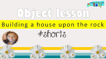 Wisemen built their house upon the rock | Bible object lesson #shorts