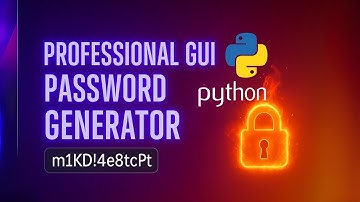 مشروع مولّد كلمات مرور بايثون بواجهة GUI احترافية | Python Password Generator App With GUI