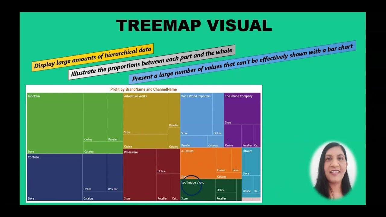 POWER BI VISUALIZATION || How to create & format TREEMAP visual in ...