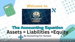 The Accounting Equation Explained - Assets = Liabilities + Equity #accountingequation #bookkeeping 