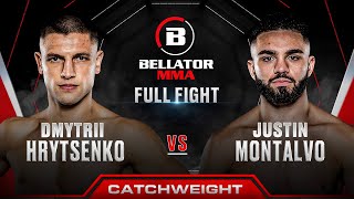 Dmytrii Hrytsenko vs Justin Montalvo | Bellator 300 Full Fight