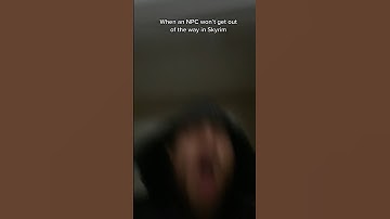 When an NPC won’t move in Skyrim #gaming #skyrim