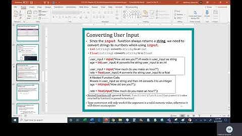 Python   Chapter 2   Class 2   Part 2   User Input
