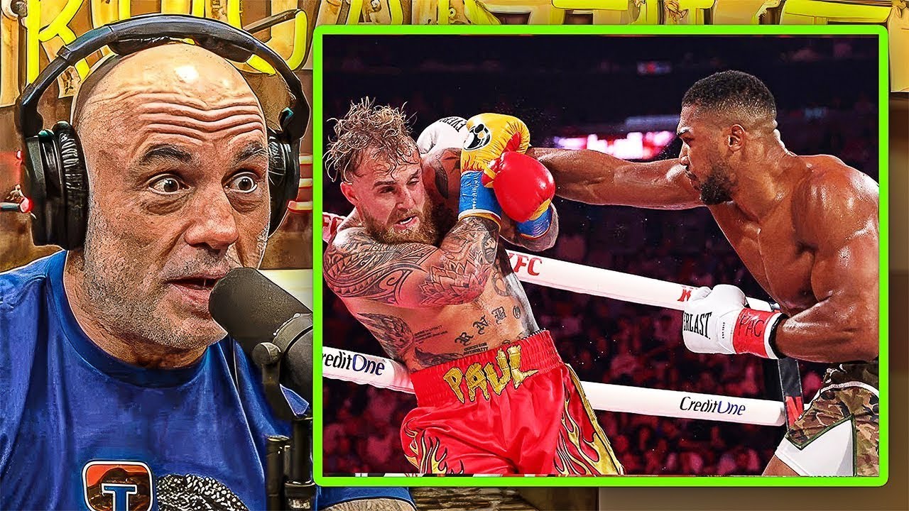 AJ ALMOST ENDED HIM?!  Joe Rogan’s SHOCKING REACTION to Jake Paul vs Anthony Joshua FIGHT