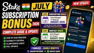 Stake July Monthly Bonus Update | Stake July Crypto Monthly Bonus Update