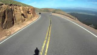 Bike Ride Down Pikes Peak Summit to Tree Line