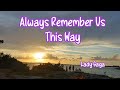 Always Remember Us This way - Lady Gaga - lyrics 1 hour