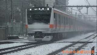 2012年２月２９日（水）今日の中央線E233系（T14編成）647T快速高尾行