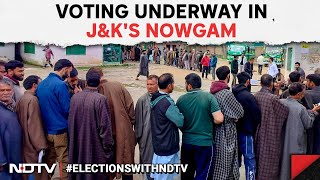 Kashmir Voting News | Voters Queue Up At Polling Booth In J&K’s Nowgam