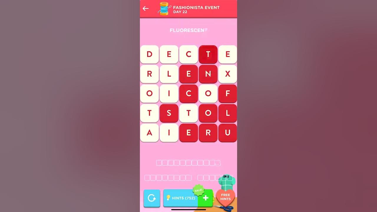 Wordbrain 2 Fashionista Event DAY 22 Answers [June 26 2021] Cheats