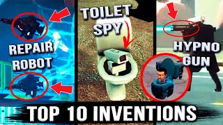 TOP 10 CAMERAMEN'S INVENTIONS - Skibidi Toilet All Secrets and Easter Eggs (1-57 Episodes Theory)