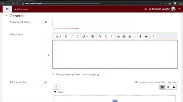 An Explanation of the General Settings in Moodle Assignments