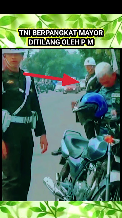 Gawat 😱 TNI berpangkat mayor ditilang PM #tniad #bravotni #polisimiliter #shorts #short #army