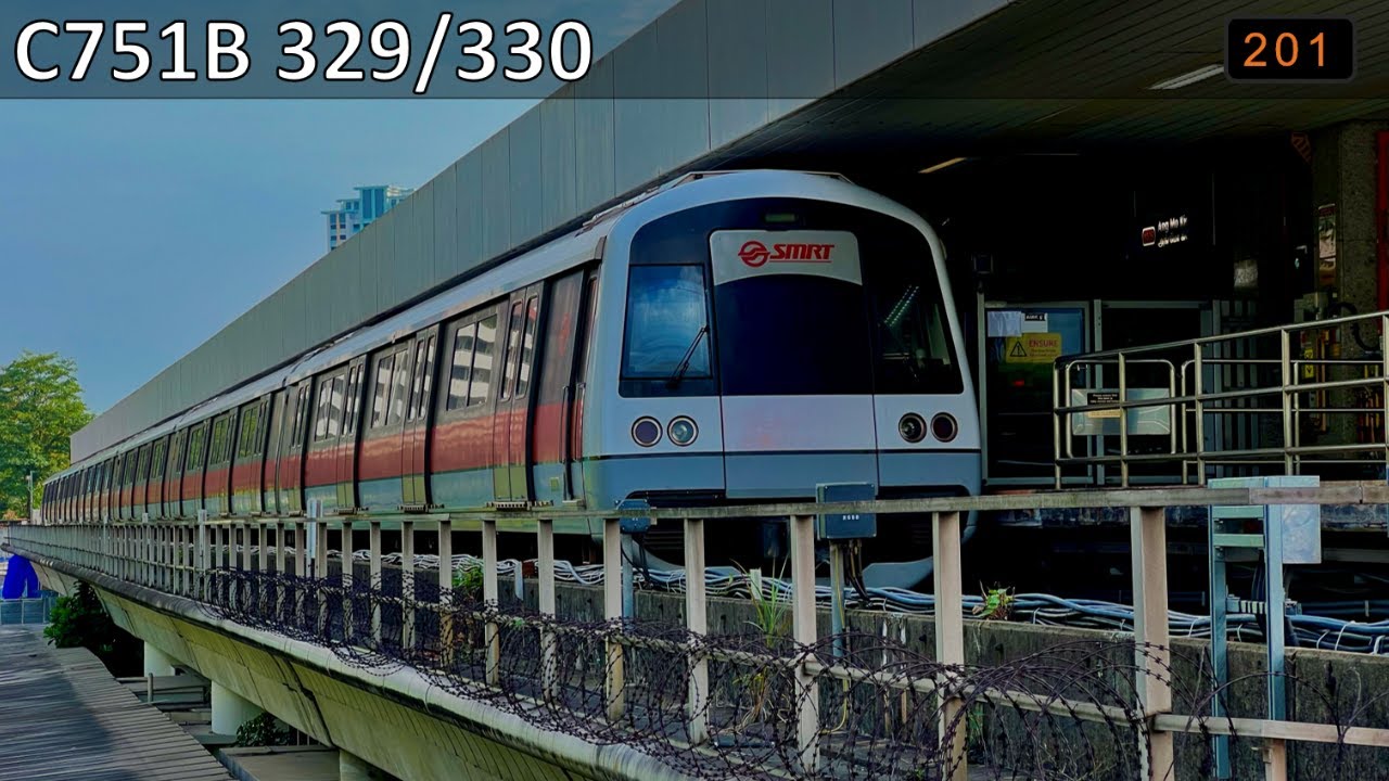 [Retired ; 12 Left][SMRT] KNS C751B ~ 329/330 Arriving Ang Mo Kio - YouTube