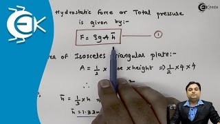 Problem on Vertical Triangular Plate Immersed in Oil