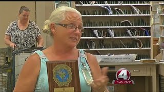 Letter carrier honored