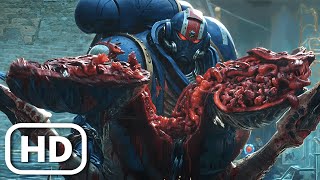 WARHAMMER 40K Ultramarines vs Aliens Battle Scene (2024) 4K ULTRA HD