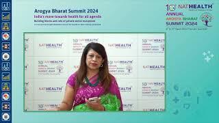 Thought Leader Ms. Sammita Jadhav at the NATHEALTH Annual Summit 2024 screenshot 3