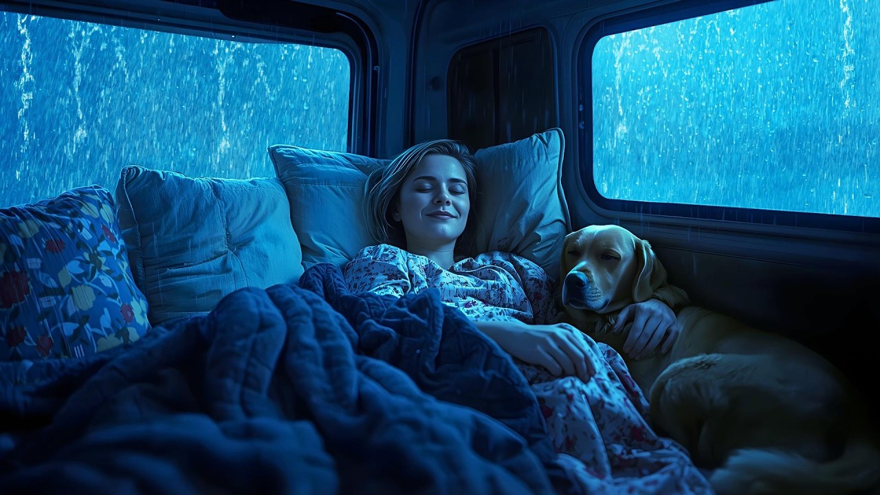 🚗 Rain & Thunder ⛈️ Intense Downpour Cozy Car Instant Relax 🌧️