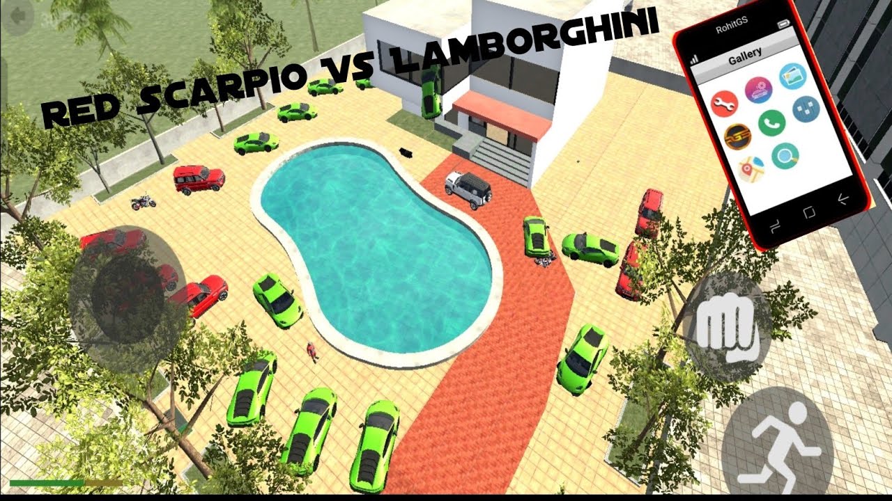 🏎️ Red Scarpio Vs Lamborghini!#shorts लाल स्कॉर्पियो बनाम लेम्बोर्गिनी #shorts !