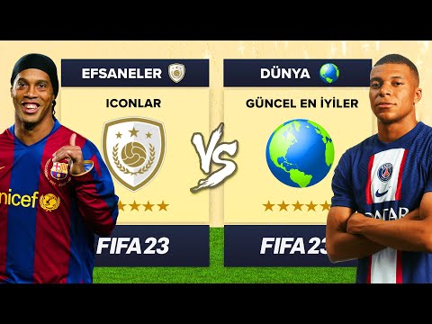 EFSANELER TAKIMI vs GÜNCEL EN İYİ TAKIM // FIFA 23 KARİYER MODU ALL-STAR KAPIŞMA