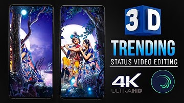 3D Trending Behind Object Status Video Editing || Alight Motion 4k Full Screen Moving Editing