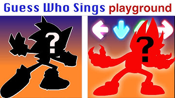 FNF Character Test | Gameplay VS My Playground | Guess Who Sings
