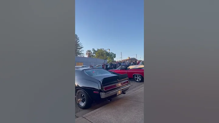 TherapyCars 1971 AMC Javelin AMX goes to the Auburn Cruise great sounds, beautiful sunset reflection