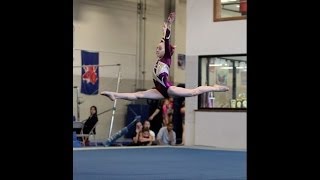 Olivia Greaves 1st Level 8 gymnastics Meet - 9 Year old Gymnast - 4/13/14 (AA= 37.50, Beam 9.70)
