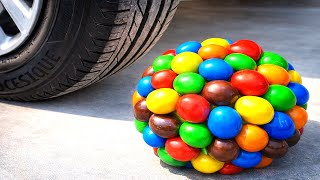 Experiment Car Vs Mm Candy Ball Crushing Crunchy Soft Things By Car