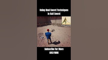 Using Real Sword Techniques: Fool