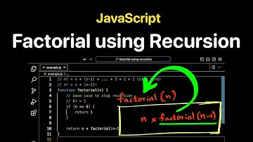 Find Factorial using Recursion in JavaScript Language | ProgramGuru.org
