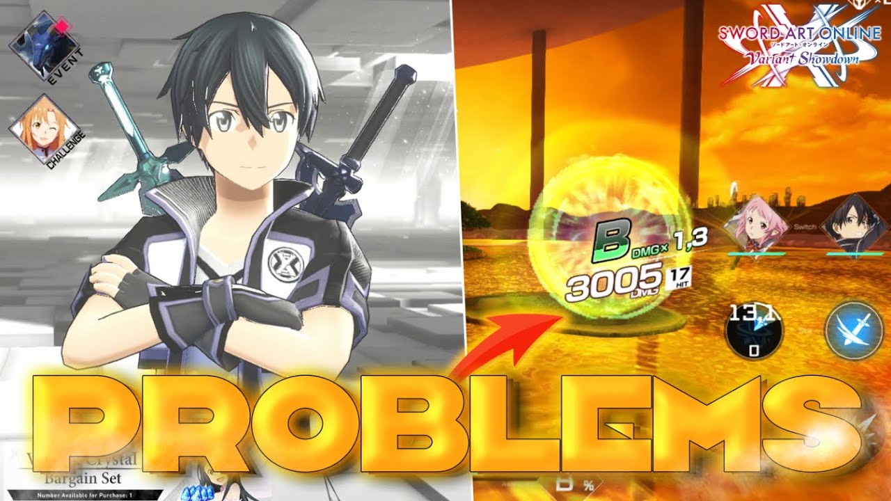 SAOVS HUGE PROBLEMS THAT NEEDS TO BE FIXED NOW!! (Sword Art Online Variant  Showdowm) - YouTube