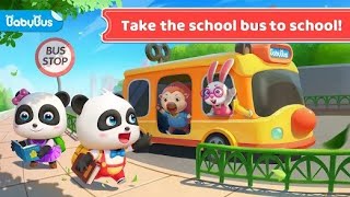 Little baby panda School Bus is a game for children, part of the well-known BabyBus saga,   pandas! screenshot 4