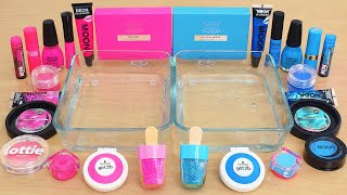 Neon Pink vs Blue - Mixing Makeup Eyeshadow Into Slime ASMR by Lena Slime 116,201 views 1 month ago 24 minutes